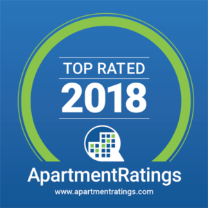 Tonti Lakeside has been named a 2018 Top Rated Community by ApartmentRatings.com